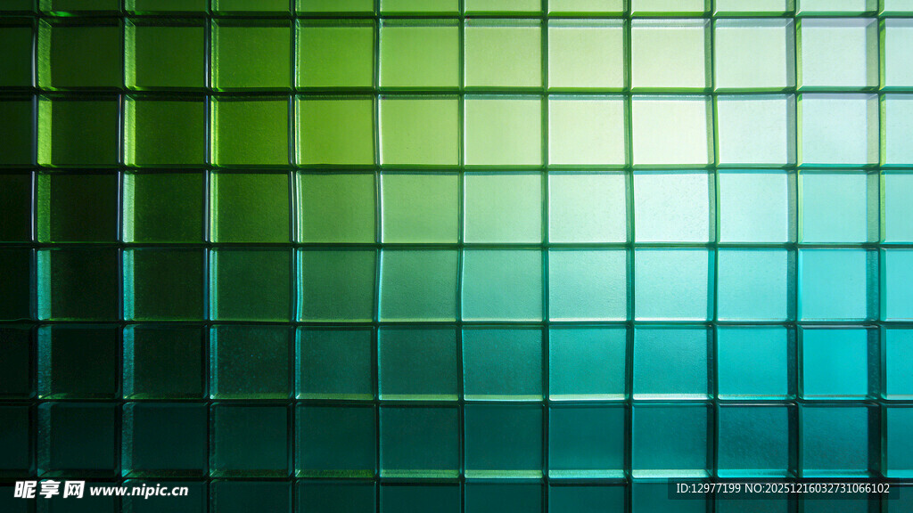 渐变绿蓝网格背景纹理