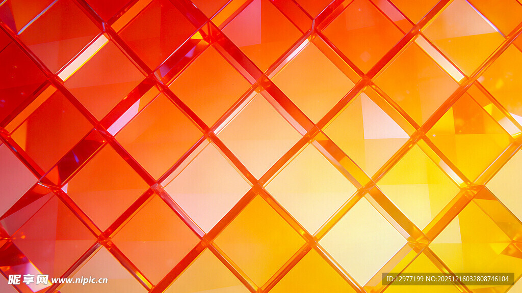 炫彩几何菱形背景图案