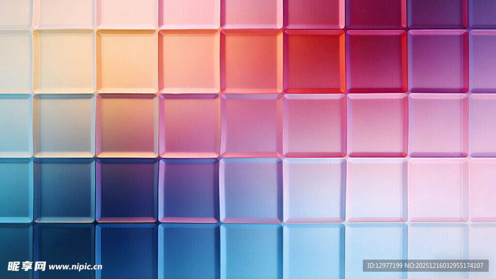 多彩渐变方块背景图案
