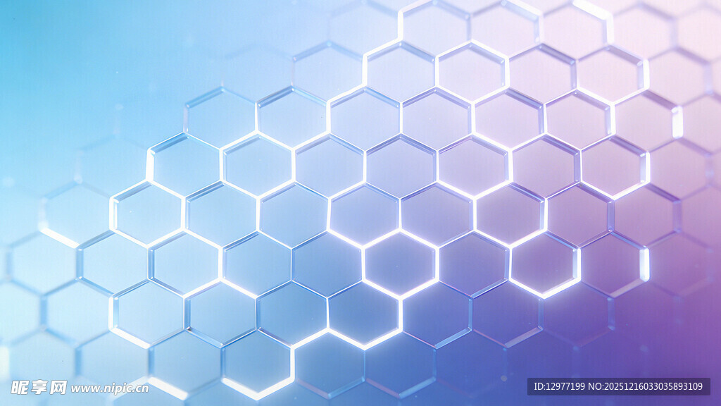 科技感六边形背景图案