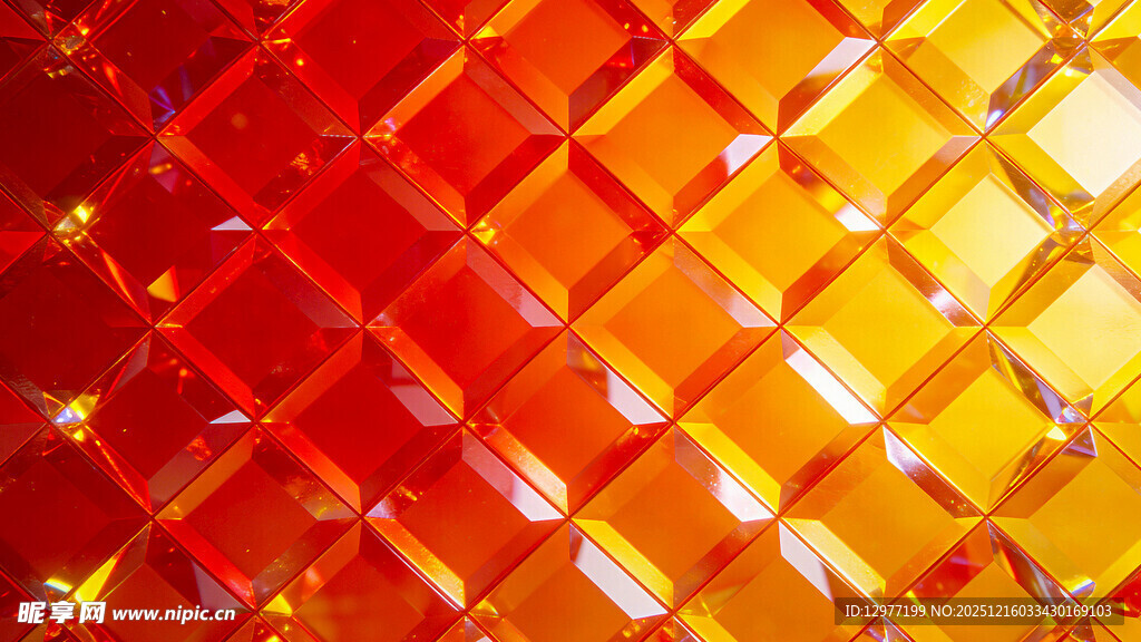 炫彩几何菱形背景图案