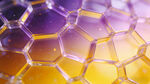 梦幻蜂巢结构特写