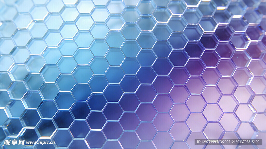 梦幻渐变六边形纹理背景