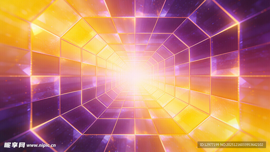 炫彩科技感光芒背景图案