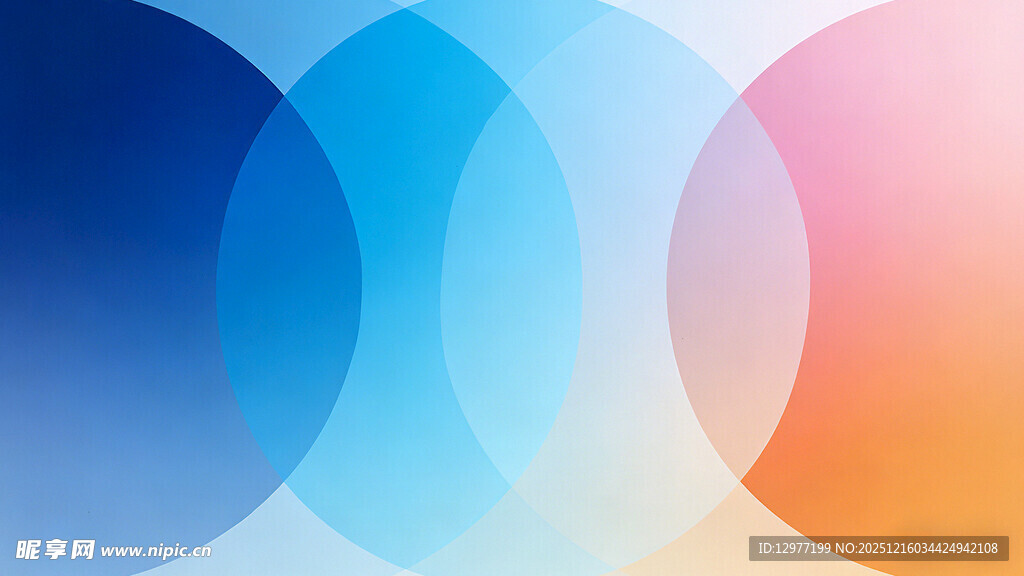 渐变色彩几何图形背景