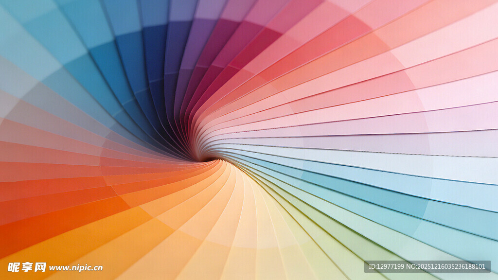 绚丽多彩的放射状渐变图案