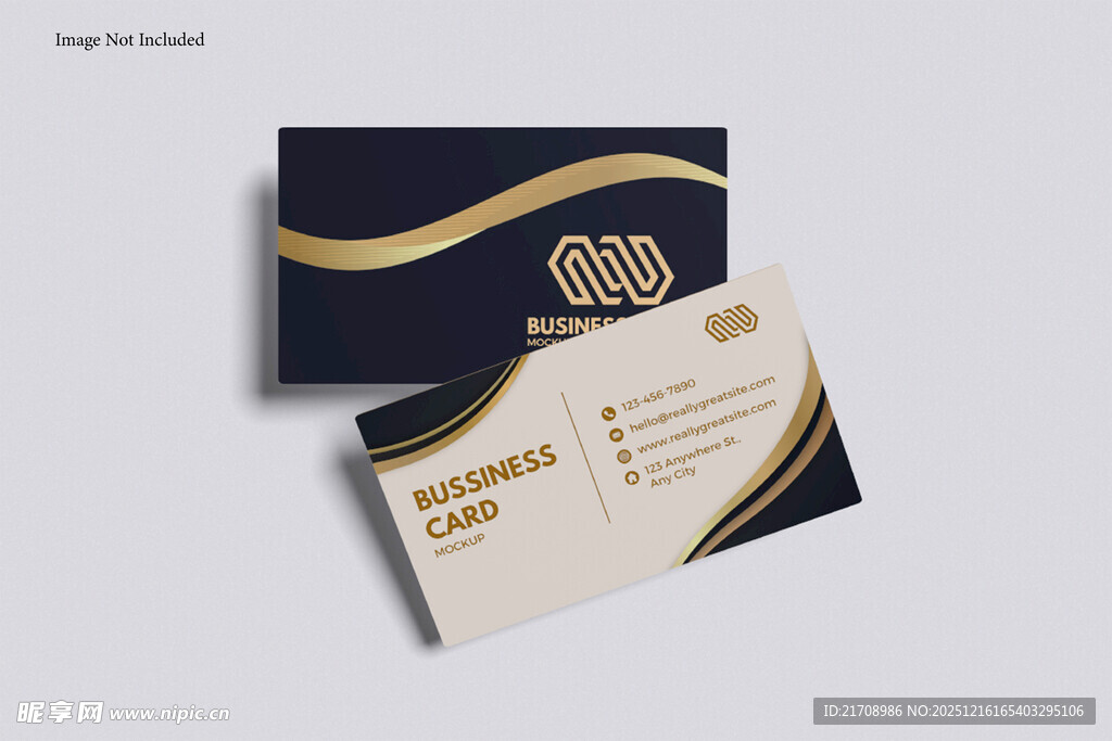 高端黑金商务名片设计