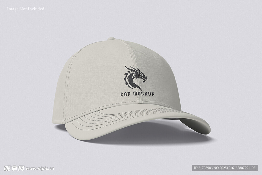 简约马头刺绣浅色棒球帽