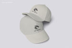 浅灰色简约款鸭舌帽
