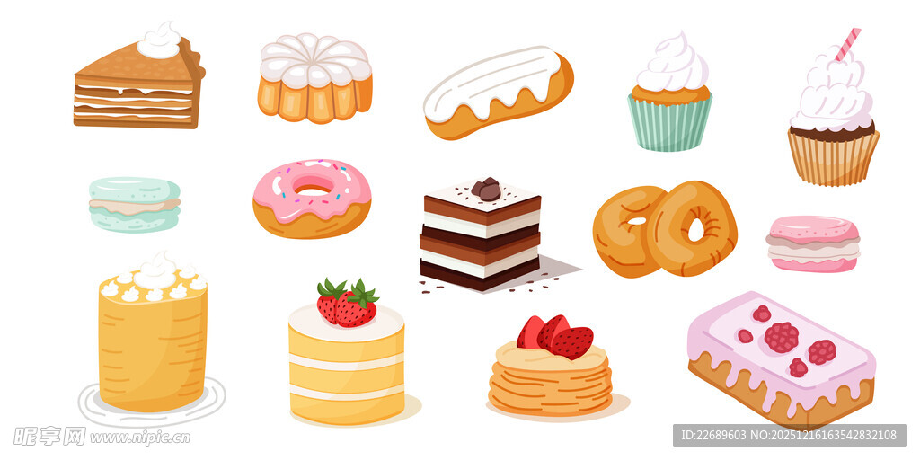 甜点插图