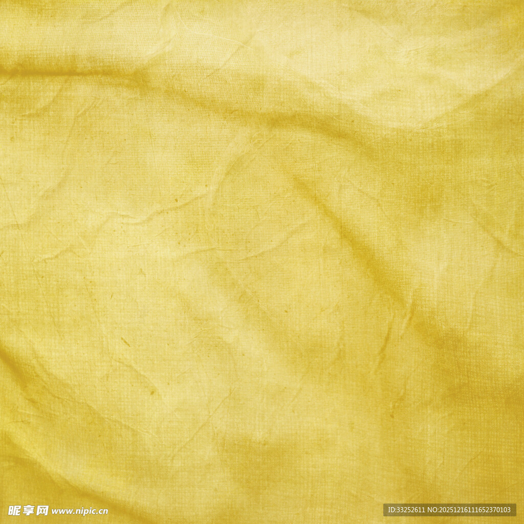 淡黄色褶皱布料纹理