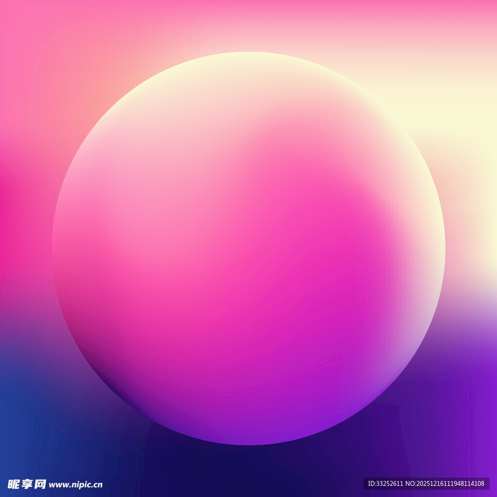 梦幻渐变球体背景图