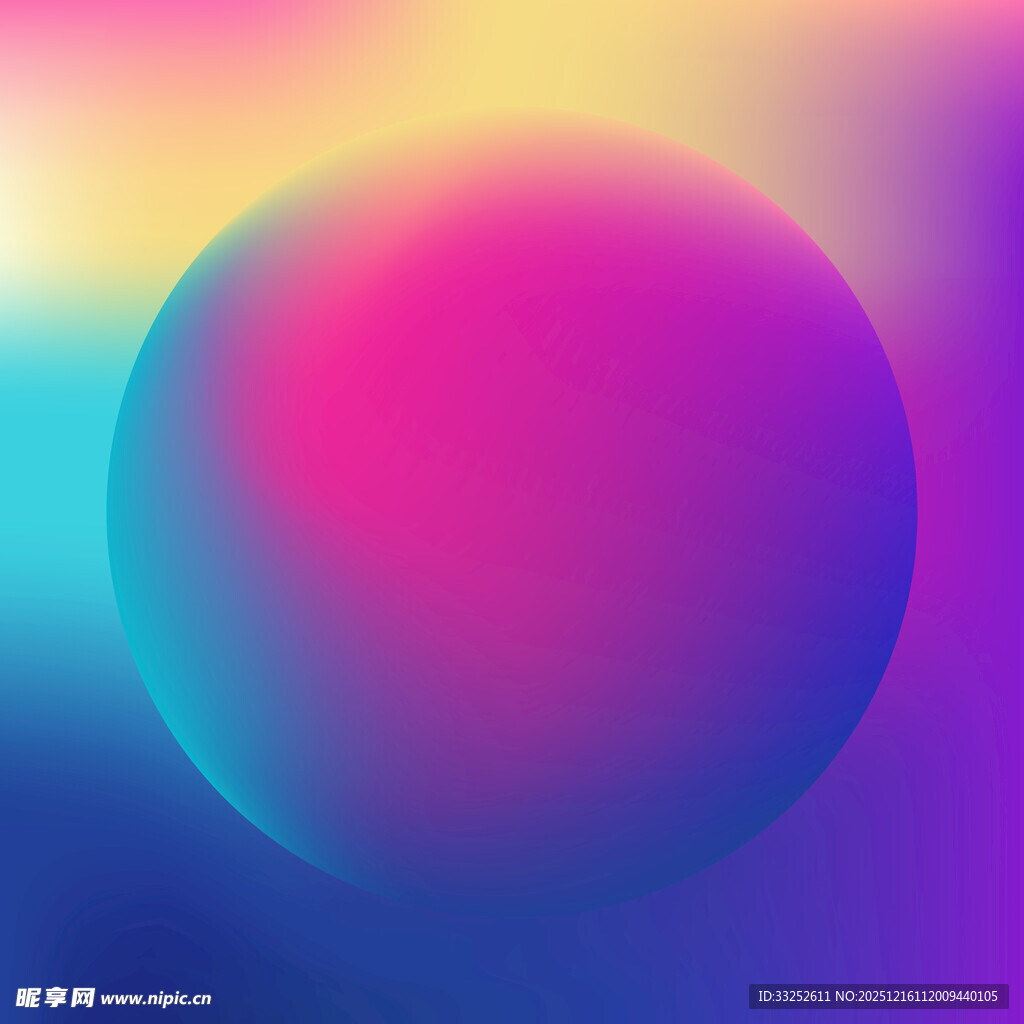 梦幻渐变彩色球体背景