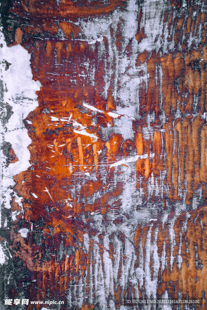 斑驳旧木纹理特写