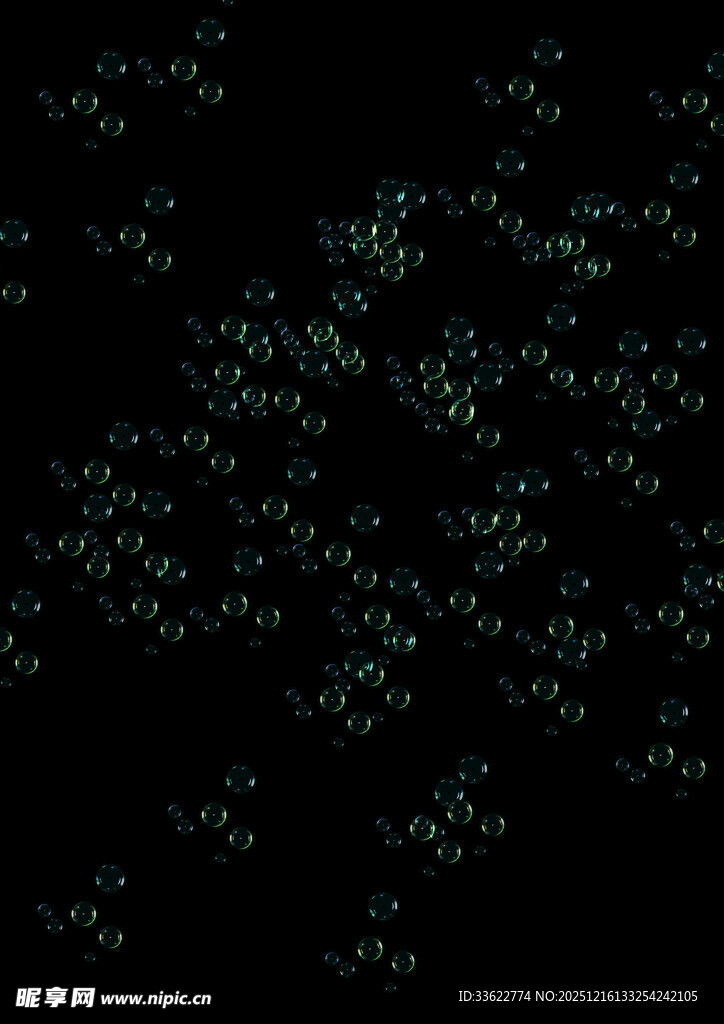 闪烁的绿色粒子背景