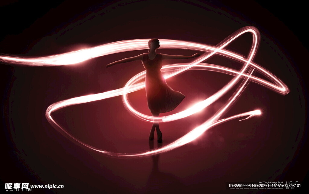 光绘艺术动感线条光影秀