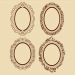 复古椭圆装饰画框