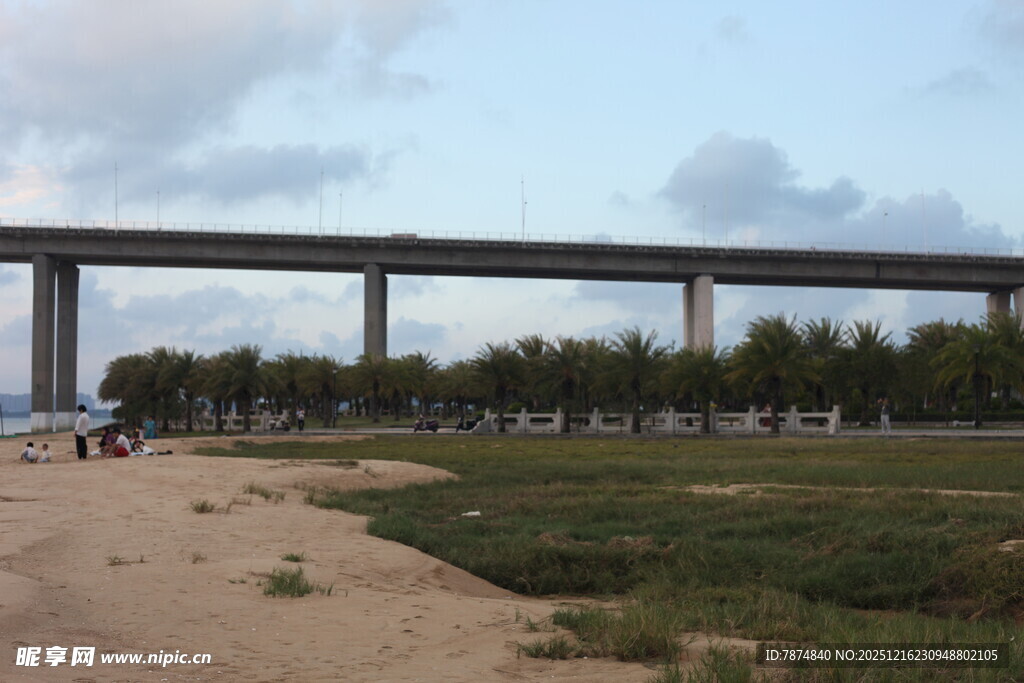 海边高架桥风景