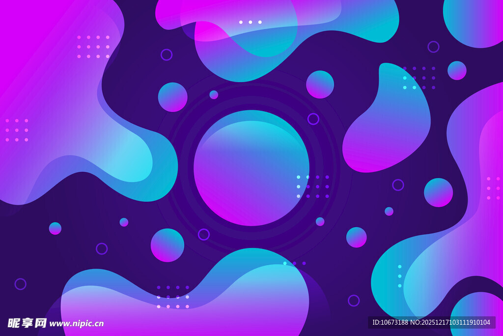 梦幻流体渐变抽象背景图