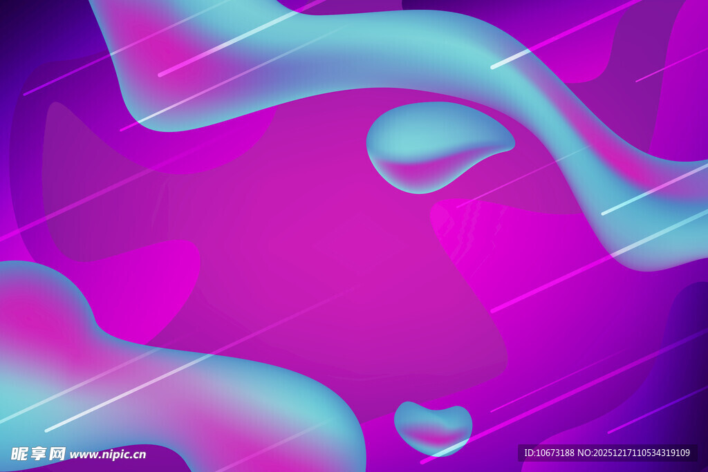 梦幻渐变流体抽象背景图