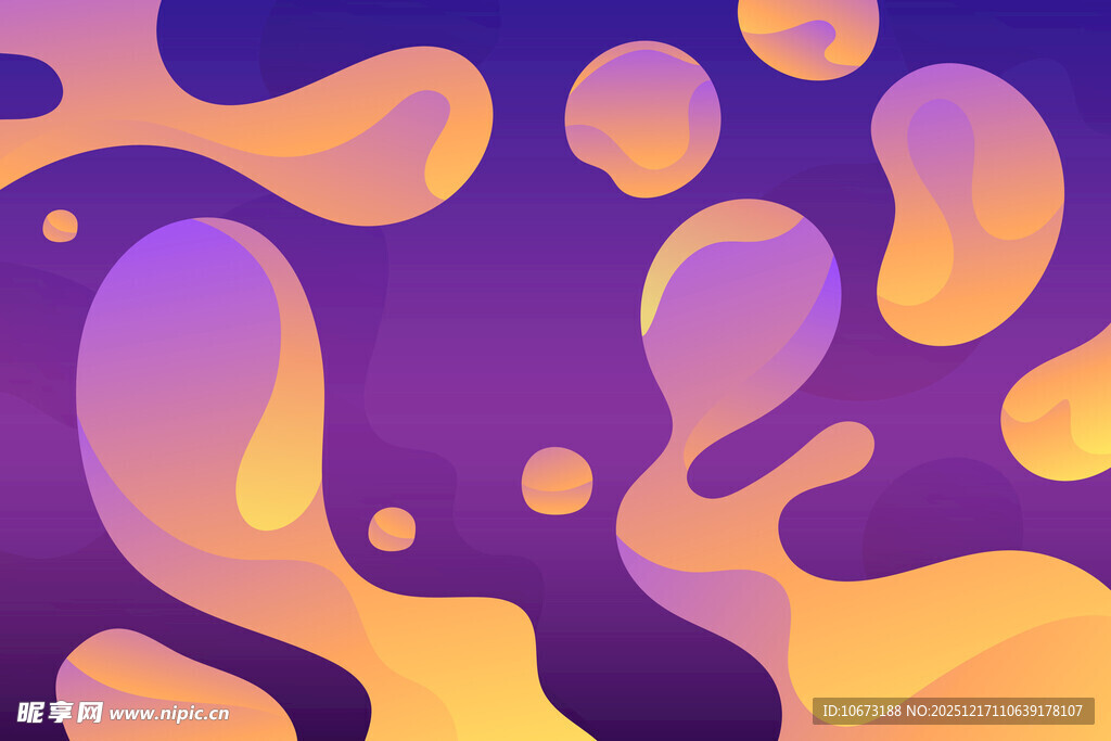 梦幻流体渐变抽象背景图