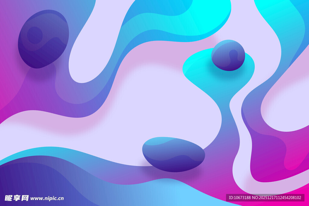 梦幻流体渐变抽象背景图