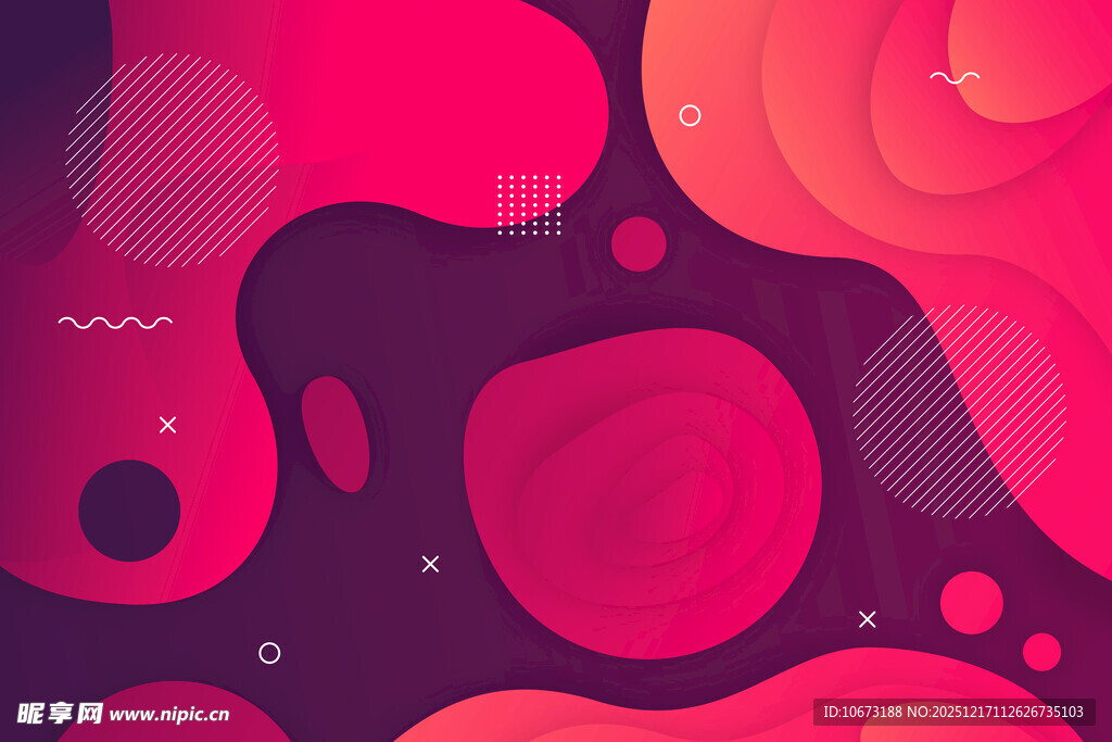 梦幻渐变流体抽象背景图