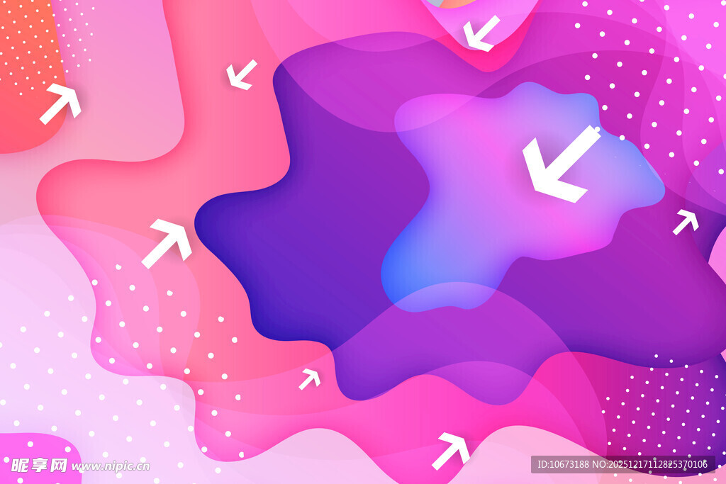 梦幻渐变流体抽象背景图