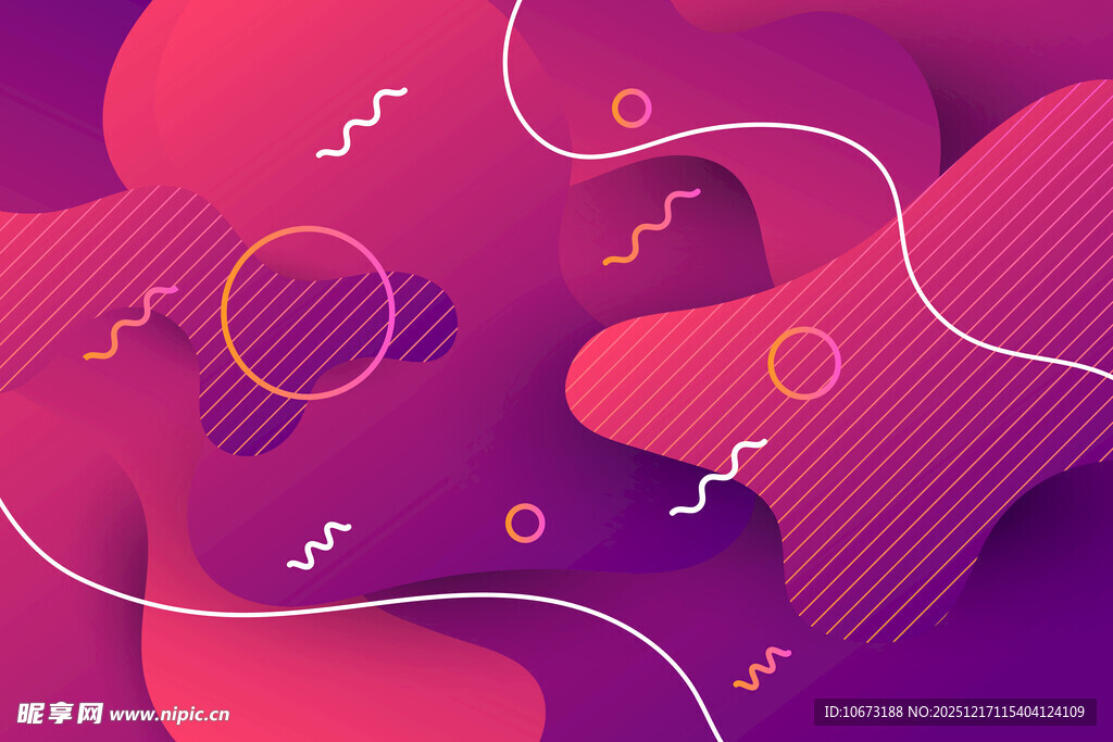 梦幻渐变抽象流体背景图