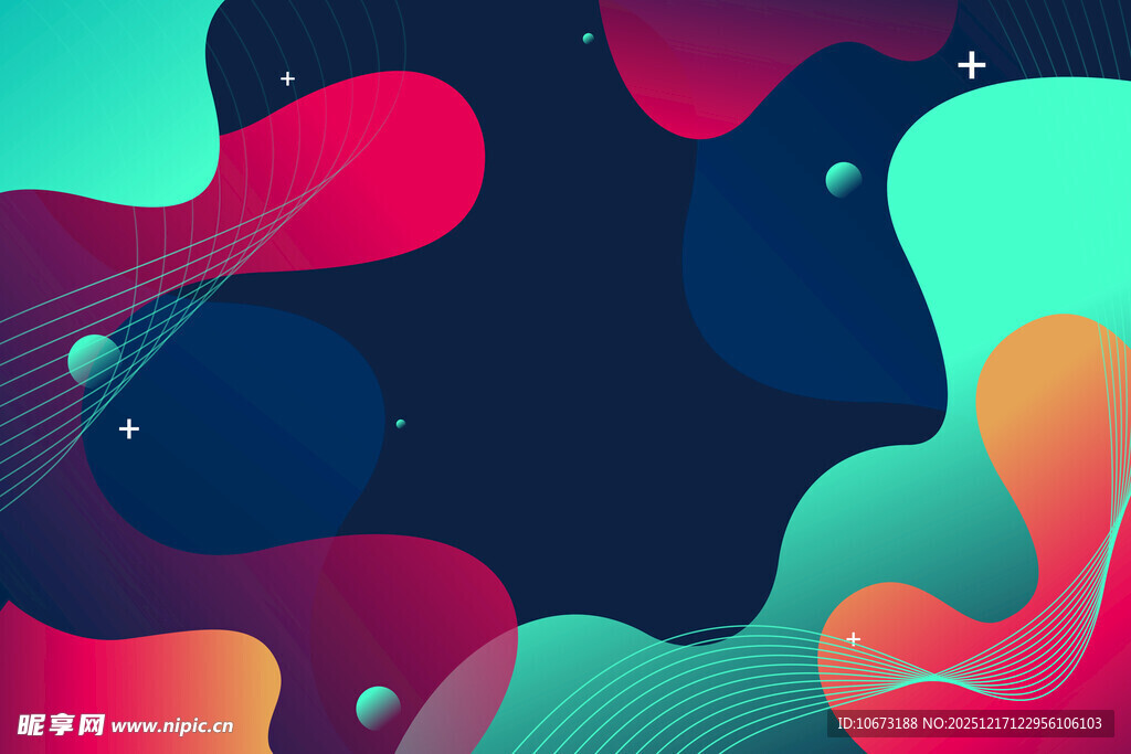 梦幻流体渐变抽象背景图