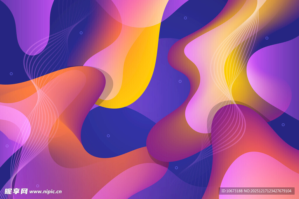 梦幻流体渐变抽象背景图