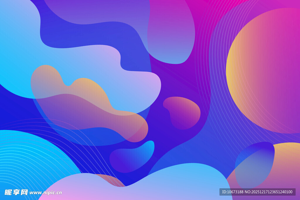 梦幻渐变流体抽象背景图