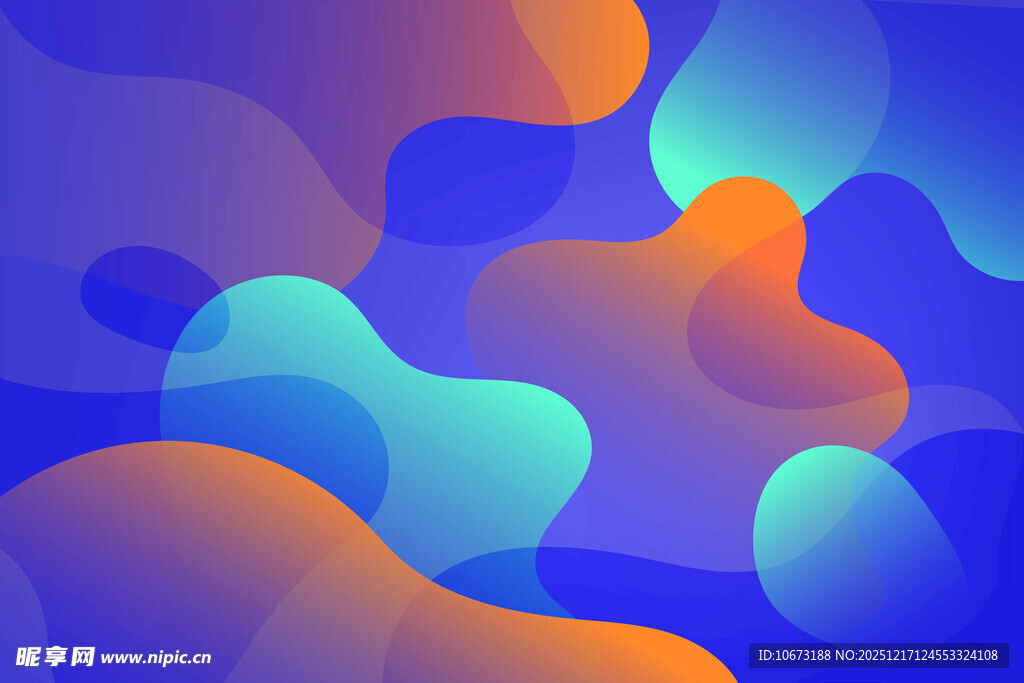 多彩流体渐变图案背景