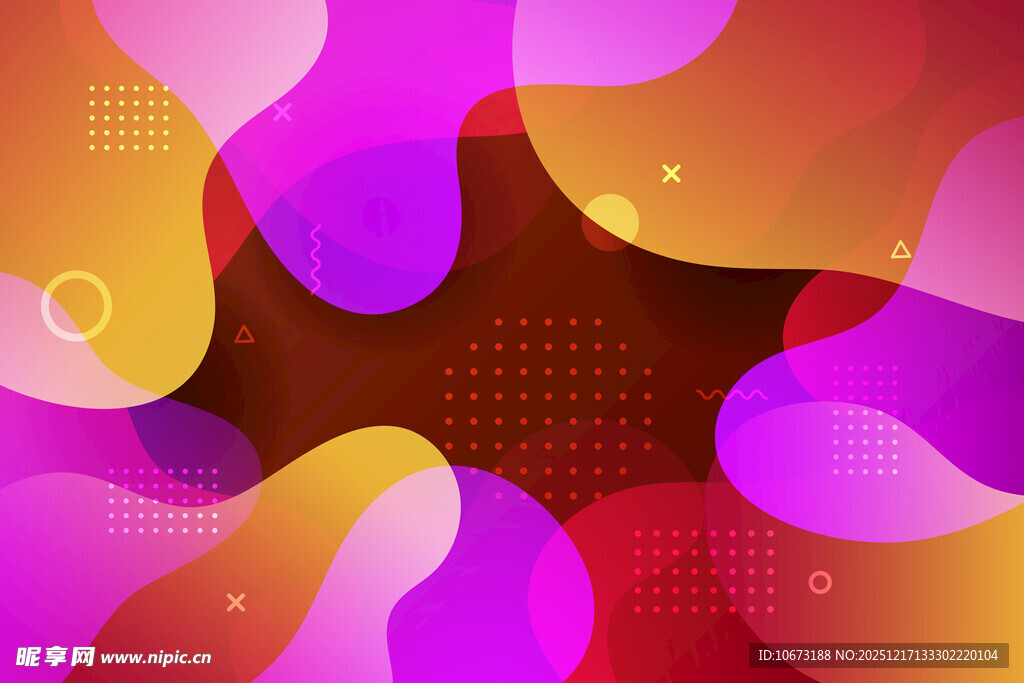 炫彩抽象几何背景图案