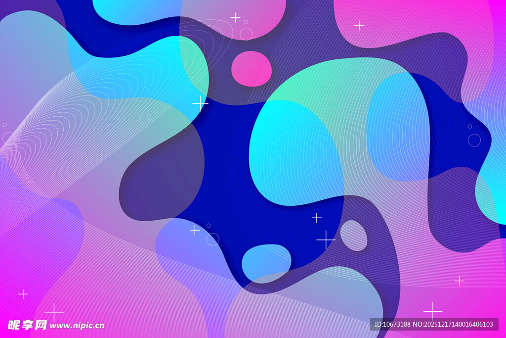 梦幻流体渐变抽象背景图