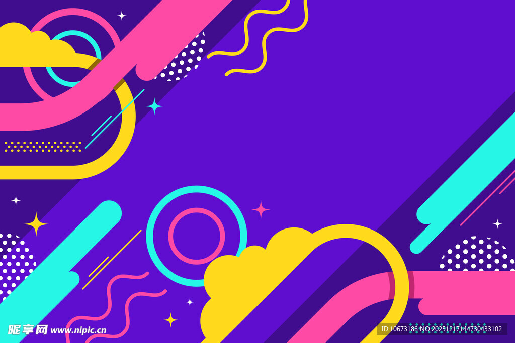 炫彩几何抽象背景图案