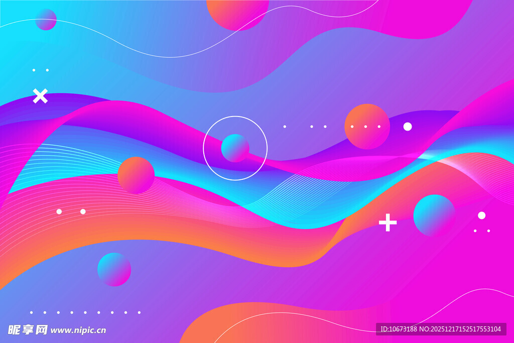 梦幻渐变流体抽象背景图