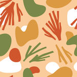 抽象植物图案背景纹理