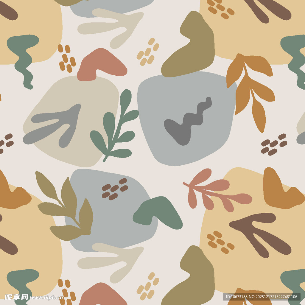 自然风植物图案背景纹理