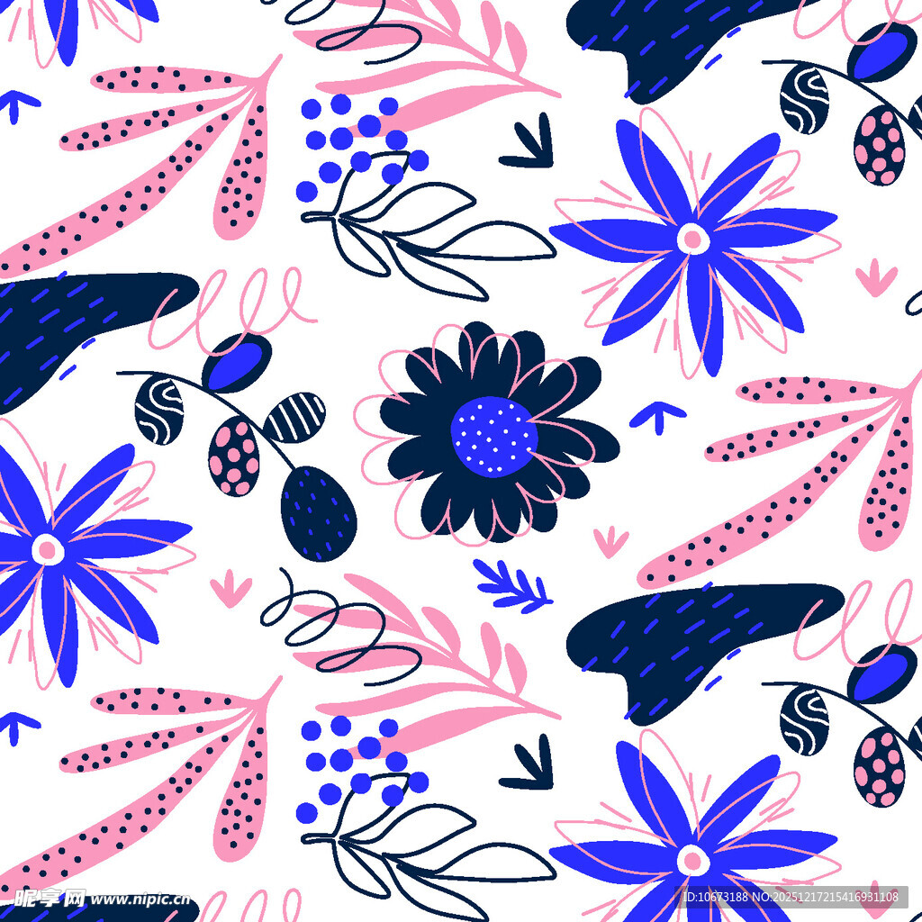 花卉图案背景设计