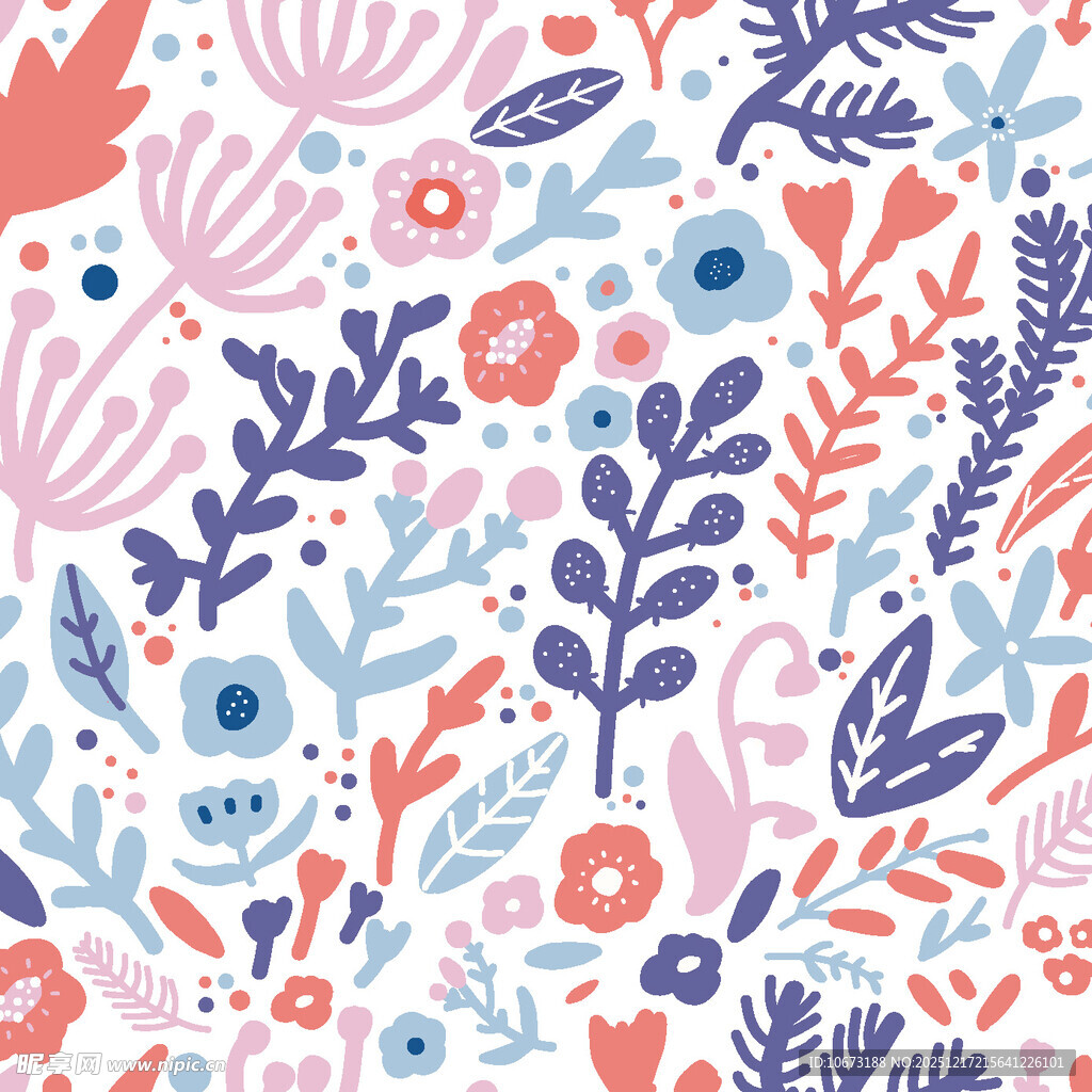 花卉植物图案背景设计