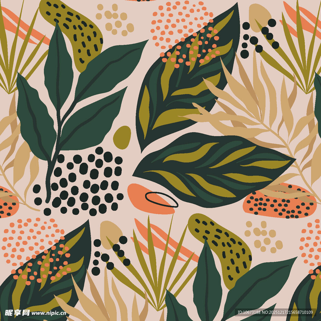 植物花卉图案背景设计