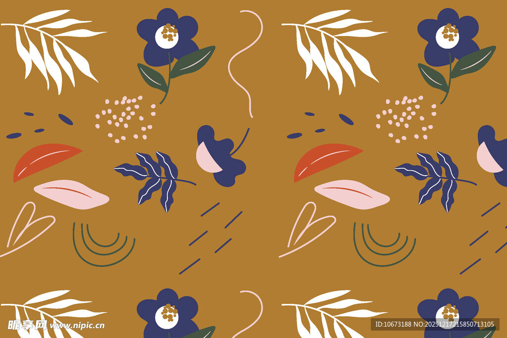 花卉植物图案背景设计