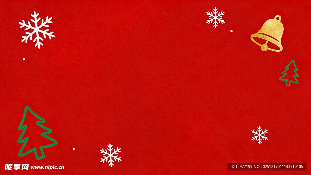 红色圣诞背景装饰元素