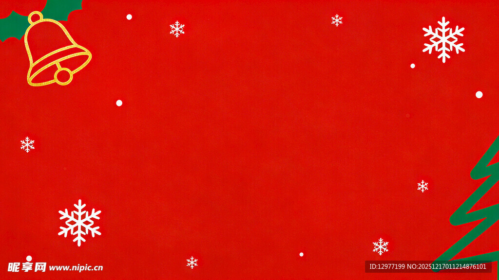 红色圣诞背景装饰元素