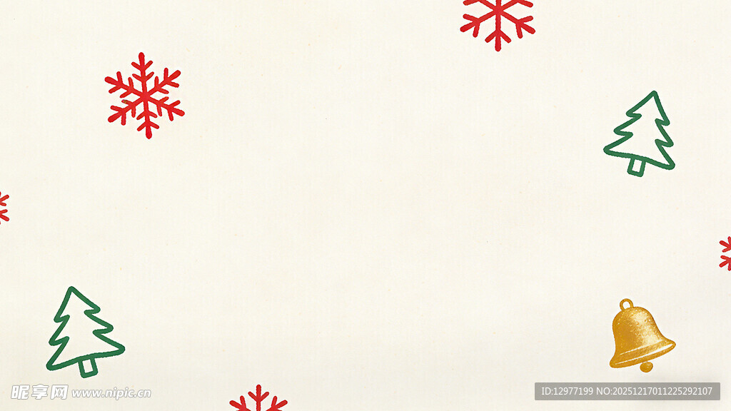 圣诞装饰元素背景图