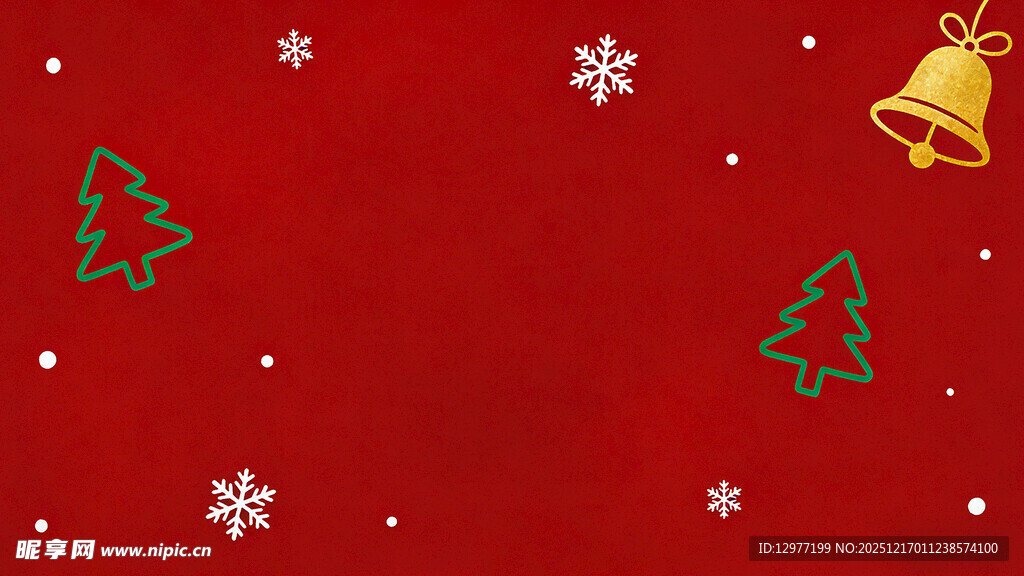 红色圣诞背景装饰元素