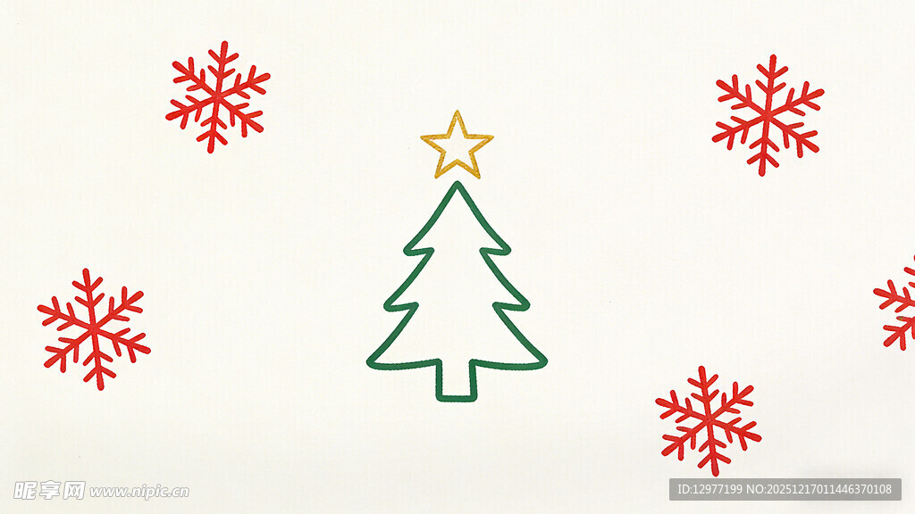 简约圣诞主题装饰图案