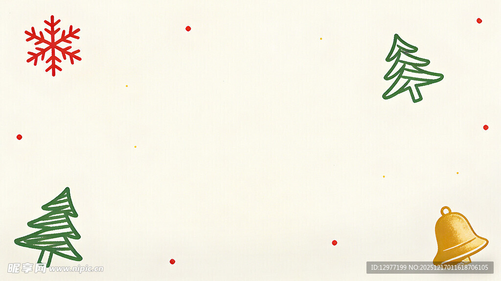 圣诞装饰边框背景图