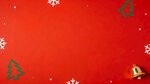 红色圣诞背景装饰图